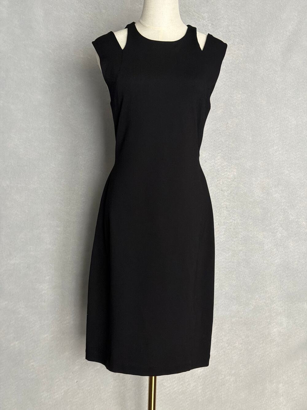 Boss Orange Dodie Dress Shoulder Cutout Black Women's Large NEW